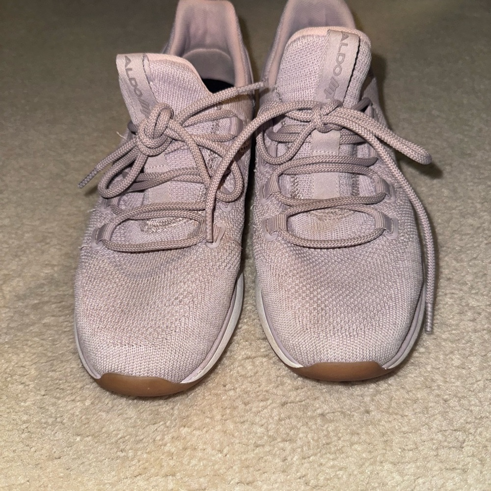 Aldo Women's Light Pink Knit Sneakers